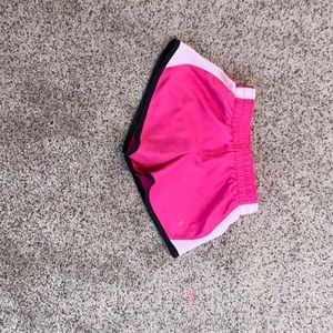 Pink white shorts